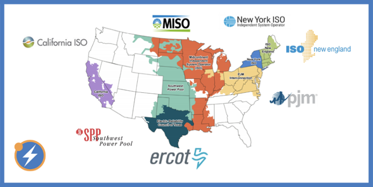 How Advanced Energy Companies Can Navigate RTOs ISOs To Business Success RTO Map Graphic 745 